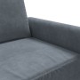 Sillón de terciopelo gris oscuro 60 cm en Sofás | Comprar online en Foru.es
