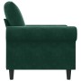 Sillón de terciopelo verde oscuro 60 cm en Sofás | Comprar online en Foru.es
