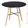 Mesa de comedor redonda MDF negra de vidaXL, Mesas de cocina y de comedor - Ref: Foro24-241304, Precio: 157,07 €, Descuento: %