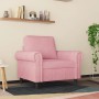 Sillón de terciopelo rosa 60 cm en Sofás | Comprar online en Foru.es