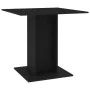 Mesa de comedor de madera contrachapada negro 80x80x75 cm de vidaXL, Mesas de cocina y de comedor - Ref: Foro24-800253, Preci...