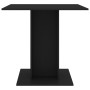Mesa de comedor de madera contrachapada negro 80x80x75 cm de vidaXL, Mesas de cocina y de comedor - Ref: Foro24-800253, Preci...