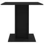 Mesa de comedor de madera contrachapada negro 80x80x75 cm de vidaXL, Mesas de cocina y de comedor - Ref: Foro24-800253, Preci...