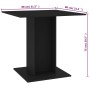 Mesa de comedor de madera contrachapada negro 80x80x75 cm de vidaXL, Mesas de cocina y de comedor - Ref: Foro24-800253, Preci...