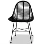 Sillas de comedor 4 unidades de ratán natural negro de vidaXL, Sillas de comedor - Ref: Foro24-244572, Precio: 354,36 €, Desc...