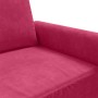 Sillón de terciopelo rojo tinto 60 cm en Sofás | Comprar online en Foru.es