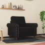 Sillón de terciopelo negro 60 cm en Sofás | Comprar online en Foru.es