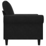 Sillón de terciopelo negro 60 cm en Sofás | Comprar online en Foru.es