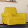 Sillón de terciopelo amarillo 60 cm en Sofás | Comprar online en Foru.es