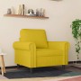 Sillón de terciopelo amarillo 60 cm en Sofás | Comprar online en Foru.es