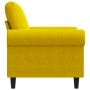 Sillón de terciopelo amarillo 60 cm en Sofás | Comprar online en Foru.es