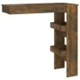 Mesa de bar de pared contrachapada roble ahumado 102x45x103,5cm de vidaXL, Mesas de cocina y de comedor - Ref: Foro24-817222,...