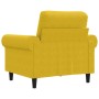 Sillón de terciopelo amarillo 60 cm en Sofás | Comprar online en Foru.es