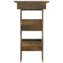 Mesa de bar de pared contrachapada roble ahumado 102x45x103,5cm de vidaXL, Mesas de cocina y de comedor - Ref: Foro24-817222,...