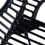 Sillas de comedor 4 unidades de ratán natural negro de vidaXL, Sillas de comedor - Ref: Foro24-246808, Precio: 329,22 €, Desc...