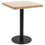 Light brown MDF bistro table 60x60 cm by vidaXL, Kitchen and dining tables - Ref: Foro24-286430, Price: 116,23 €, Discount: %