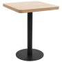 Mesa de bistró MDF marrón claro 60x60 cm de vidaXL, Mesas de cocina y de comedor - Ref: Foro24-286430, Precio: 146,12 €, Desc...