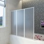 Mampara de ducha con 3 paneles plegables, 141 x 130 cm de vidaXL, Puertas de ducha - Ref: Foro24-140785, Precio: 153,05 €, De...