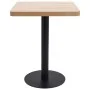Light brown MDF bistro table 60x60 cm by vidaXL, Kitchen and dining tables - Ref: Foro24-286430, Price: 116,23 €, Discount: %
