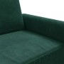 Sofá de 2 plazas de terciopelo verde oscuro 120 cm en Sofás | Comprar online en Foru.es