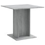 Mesa de comedor madera contrachapada gris Sonoma 80x80x75 cm de vidaXL, Mesas de cocina y de comedor - Ref: Foro24-825823, Pr...