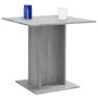 Mesa de comedor madera contrachapada gris Sonoma 80x80x75 cm de vidaXL, Mesas de cocina y de comedor - Ref: Foro24-825823, Pr...