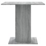 Mesa de comedor madera contrachapada gris Sonoma 80x80x75 cm de vidaXL, Mesas de cocina y de comedor - Ref: Foro24-825823, Pr...