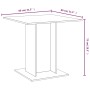 Mesa de comedor madera contrachapada gris Sonoma 80x80x75 cm de vidaXL, Mesas de cocina y de comedor - Ref: Foro24-825823, Pr...