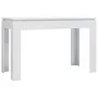 Glossy white engineered wood dining table 120x60x76 cm by vidaXL, Kitchen and dining tables - Ref: Foro24-800762, Price: 81,3...
