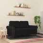 Sofá de 2 plazas terciopelo negro 120 cm en Sofás | Comprar online en Foru.es