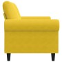 Sofá de 2 plazas terciopelo amarillo 120 cm en Sofás | Comprar online en Foru.es
