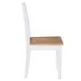 Sillas de comedor 4 unidades madera maciza de caucho blanco de vidaXL, Sillas de comedor - Ref: Foro24-245369, Precio: 247,18...