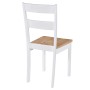 Sillas de comedor 4 unidades madera maciza de caucho blanco de vidaXL, Sillas de comedor - Ref: Foro24-245369, Precio: 247,18...