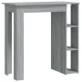 Mesa alta con estante gris Sonoma 102x50x103,5 cm de vidaXL, Mesas de cocina y de comedor - Ref: Foro24-812964, Precio: 67,63...