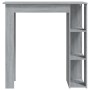 Mesa alta con estante gris Sonoma 102x50x103,5 cm de vidaXL, Mesas de cocina y de comedor - Ref: Foro24-812964, Precio: 66,59...