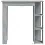 Mesa alta con estante gris Sonoma 102x50x103,5 cm de vidaXL, Mesas de cocina y de comedor - Ref: Foro24-812964, Precio: 67,63...