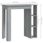 Mesa alta con estante gris Sonoma 102x50x103,5 cm de vidaXL, Mesas de cocina y de comedor - Ref: Foro24-812964, Precio: 66,59...