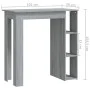 Mesa alta con estante gris Sonoma 102x50x103,5 cm de vidaXL, Mesas de cocina y de comedor - Ref: Foro24-812964, Precio: 67,63...