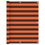 Toldo para balcón tela oxford naranja y marrón 120x400 cm en Sombrillas | Comprar online en Foru.es