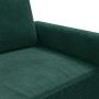 Sofá de 2 plazas de terciopelo verde oscuro 140 cm en Sofás | Comprar online en Foru.es