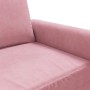 Sofá de 2 plazas terciopelo rosa 140 cm en Sofás | Comprar online en Foru.es