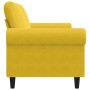 Sofá de 2 plazas terciopelo amarillo 140 cm en Sofás | Comprar online en Foru.es