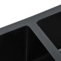 Fregadero de cocina hecho a mano acero inoxidable negro de vidaXL, Fregaderos - Ref: Foro24-145085, Precio: 175,46 €, Descuen...