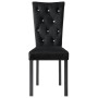 Sillas de comedor 4 unidades terciopelo negro de vidaXL, Sillas de comedor - Ref: Foro24-246487, Precio: 352,41 €, Descuento: %