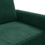 Sofá de 3 plazas terciopelo verde oscuro 180 cm en Sofás | Comprar online en Foru.es