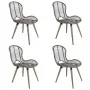 Sillas de comedor 4 unidades ratán marrón natural de vidaXL, Sillas de comedor - Ref: Foro24-246854, Precio: 274,45 €, Descue...