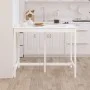 Mesa alta de bar madera maciza de pino blanco 140x80x110 cm de vidaXL, Mesas de cocina y de comedor - Ref: Foro24-822158, Pre...