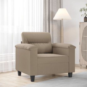 Sillón de tela de microfibra gris taupé 60 cm en Sofás | Comprar online en Foru.es