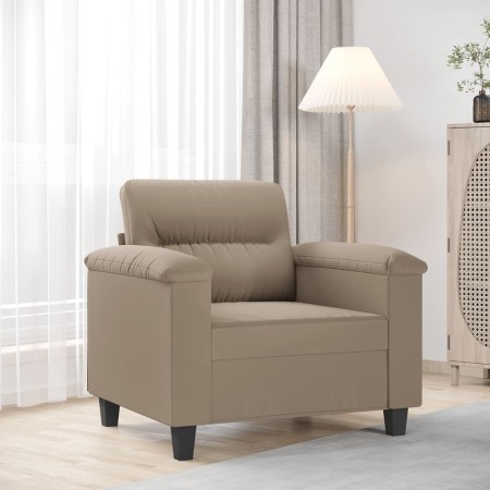 Sillón de tela de microfibra gris taupé 60 cm en Sofás | Comprar online en Foru.es