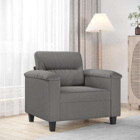 Sillón de tela microfibra gris oscuro 60 cm en Sofás | Comprar online en Foru.es